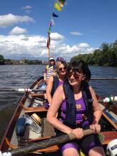 Rowing the Thames in the John Disley Still-Water Skiff.
